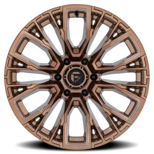 Fuel Rebar 6 D850 17x9 -12 6x135mm 87.1mm Platinum Bronze Milled