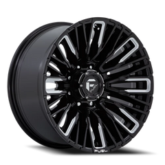 Fuel Rebar 8 D849 20x10 -18 8x165.1mm 125.1mm Gloss Black Milled