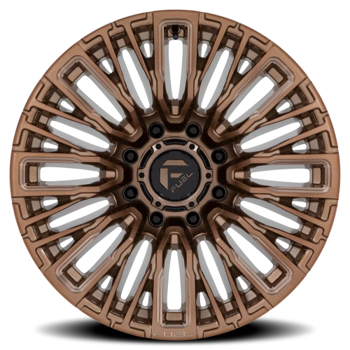 Fuel Rebar 8 D850 20x10 -18 8x165.1mm 125.1mm Platinum Bronze Milled