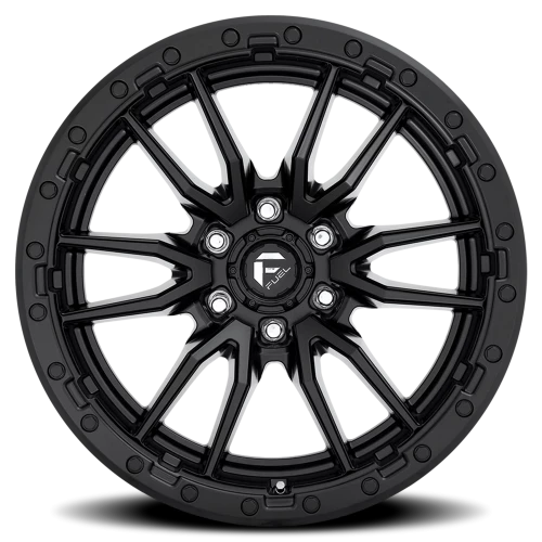 Fuel Rebel D679 17x9 -12 6x135mm 87.1mm Matte Black
