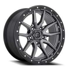 Fuel Rebel D680 20x9 +1 5x139.7mm 78.1mm Matte Gunmetal Black Bead Ring