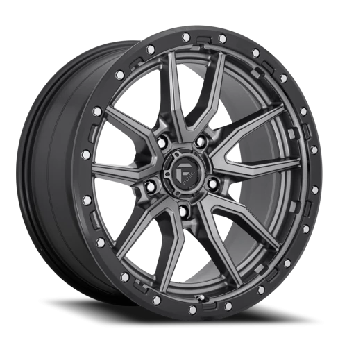 Fuel Rebel D680 18x9 +1 5x150mm 110.2mm Matte Gunmetal Black Bead Ring