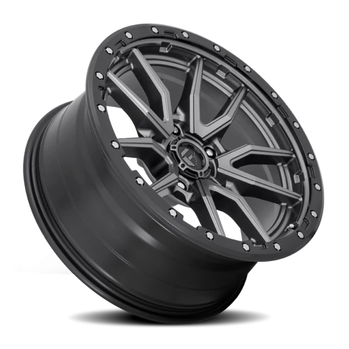 Fuel Rebel D680 17x9 +1 5x150mm 110mm Matte Gunmetal Black Bead Ring