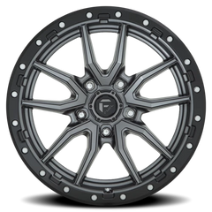 Fuel Rebel D680 18x9 +20 5x139.7mm 78.1mm Matte Gunmetal Black Bead Ring