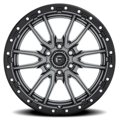Fuel Rebel D680 18x9 +20 6x114.3mm 66.06mm Matte Gunmetal Black Bead Ring