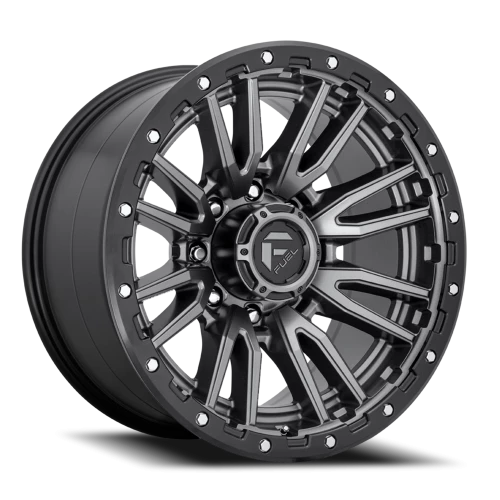 Fuel Rebel D680 22x10 -18 8x170mm 125.1mm Matte Gunmetal Black Bead Ring