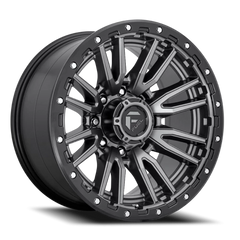 Fuel Rebel D680 22x10 -18 8x170mm 125.1mm Matte Gunmetal Black Bead Ring