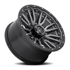 Fuel Rebel D680 20x9 +1 8x180mm 124.3mm Matte Gunmetal Black Bead Ring