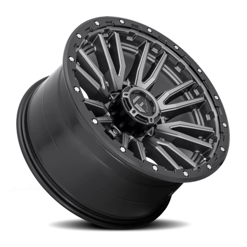 Fuel Rebel D680 20x9 +1 8x165.1mm 125.2mm Matte Gunmetal Black Bead Ring