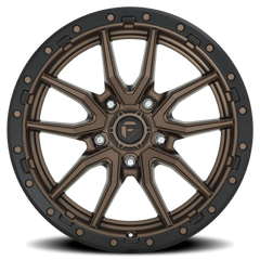 Fuel Rebel D681 20x10 -18 5x127mm 75.3mm Matte Bronze Black Bead Ring