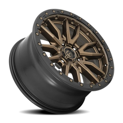Fuel Rebel D681 20x9 +1 6x135mm 87.1mm Matte Bronze Black Bead Ring