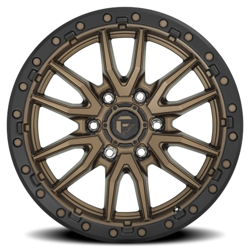 Fuel Rebel D681 18x9 +20 6x135mm 87.1mm Matte Bronze Black Bead Ring