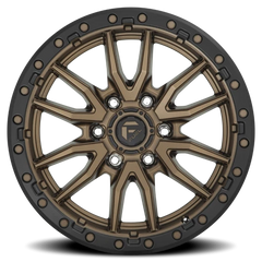 Fuel Rebel D681 20x9 +1 6x139.7mm 106.1mm Matte Bronze Black Bead Ring