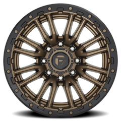 Fuel Rebel D681 22x10 -18 8x180mm 124.2mm Matte Bronze Black Bead Ring