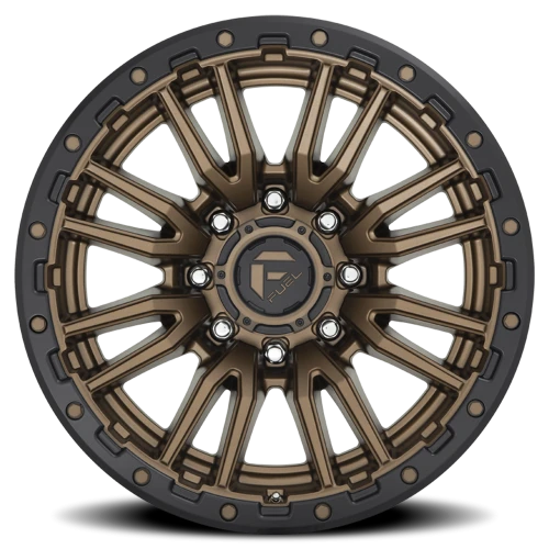 Fuel Rebel D681 22x10 -18 8x170mm 125.1mm Matte Bronze Black Bead Ring