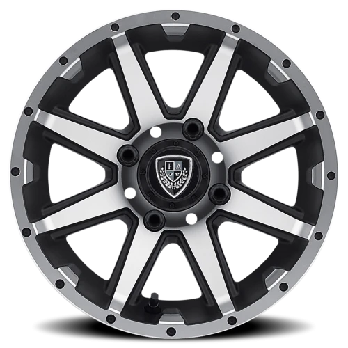 Fairway Alloys Rebel 14x6.5 -23 4x101.6mm 70.7mm Matte Black Machined