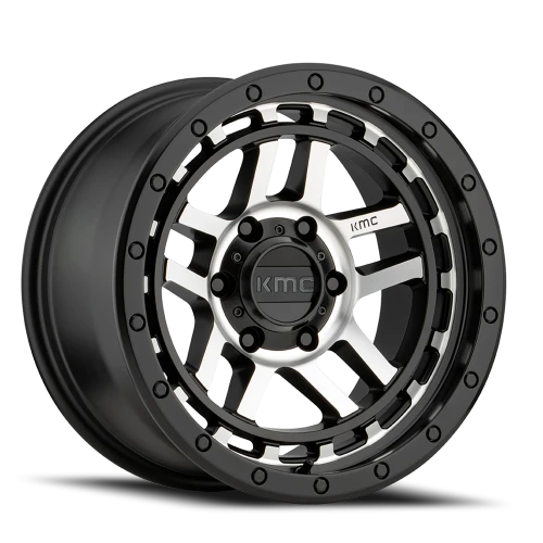 KMC Recon KM540 SBM 17x8.5 +18 6x114.3mm 66.1mm Satin Black Machined