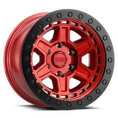 Black Rhino Reno Beadlock RD 17x8.5 -30 6x139.7mm 112.1mm Candy Red Black Ring-Black Bolts