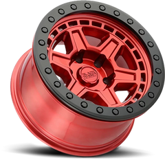 Black Rhino Reno Beadlock RD 17x8.5 -30 6x139.7mm 112.1mm Candy Red Black Ring-Black Bolts