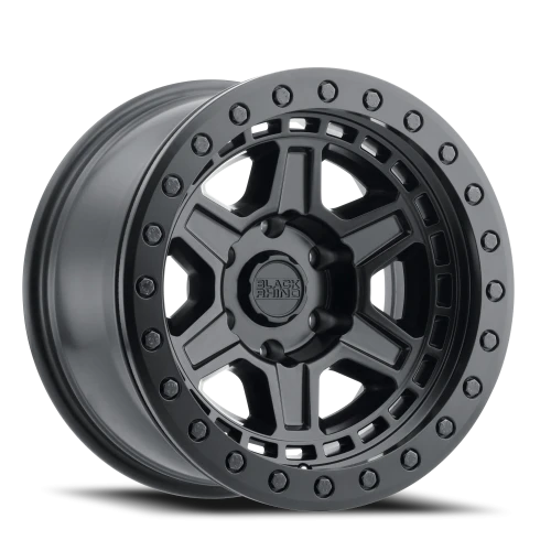 Black Rhino Reno Beadlock BK 17x8.5 -30 6x139.7mm 112.1mm Matte Black Black Bolts
