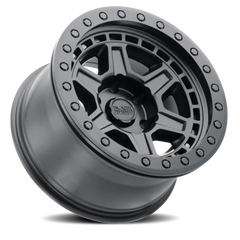 Black Rhino Reno Beadlock BK 17x8.5 -30 6x139.7mm 112.1mm Matte Black Black Bolts