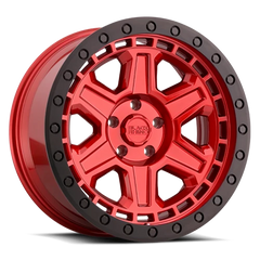 Black Rhino Reno RD 17x9 -18 5x127mm 71.6mm Candy Red Black Lip Edge-Black Bolts