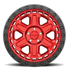 Black Rhino Reno RD 18x9.5 -18 5x127mm 71.6mm Candy Red Black Lip Edge-Black Bolts