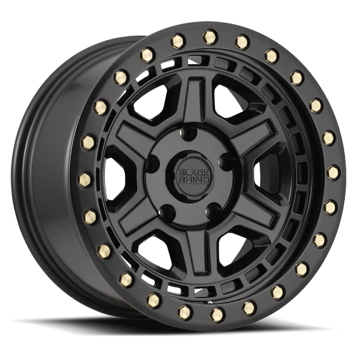 Black Rhino Reno BK 18x9.5 -18 5x127mm 71.6mm Matte Black Brass Bolts