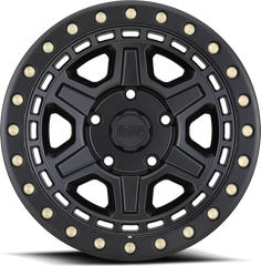 Black Rhino Reno BK 17x9 -18 5x127mm 71.6mm Matte Black Brass Bolts