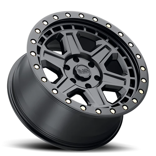 Black Rhino Reno BK 18x9.5 +12 6x139.7mm 112.1mm Matte Black Brass Bolts