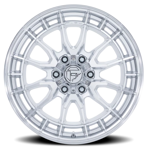 Fuel Revolt SD 17x9 -12 6x139.7mm 106.1mm Hyper Silver Machined Face