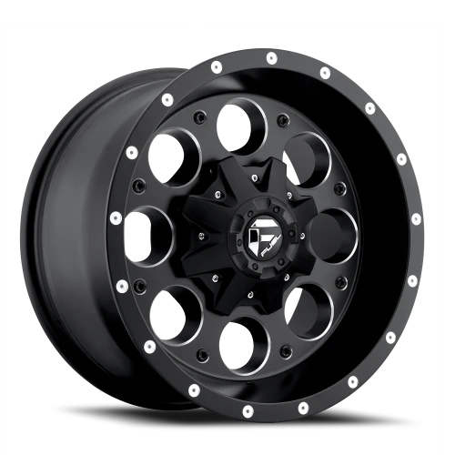 Fuel Revolver D525 15x10 -43 6x139.7mm 108mm Matte Black Milled