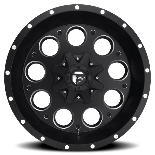 Fuel Revolver D525 18x9 -12 6x135mm 106.4mm Matte Black Milled
