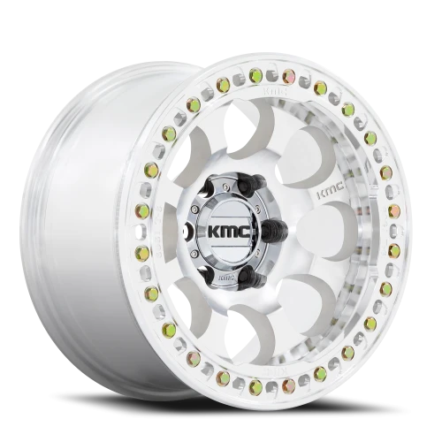 KMC Riot Beadlock KM237 SL 17x9 -38 5x127mm 71.5mm Machined Silver