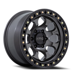 KMC Riot SBL KM550 AB 18x9 +18 6x120mm 66.9mm Anthracite Satin Black Lip