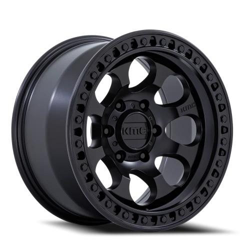 KMC Riot SBL KM550 MX 17x8.5 +10 6x139.7mm 106.1mm Satin Black Satin Black Lip