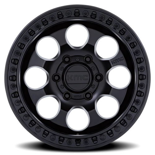 KMC Riot SBL KM550 MX 17x9 -12 6x135mm 87.1mm Satin Black Satin Black Lip