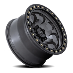 KMC Riot SBL KM550 AB 17x8.5 +10 5x127mm 71.5mm Anthracite Satin Black Lip