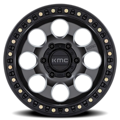 KMC Riot SBL KM550 AB 17x8.5 +10 5x127mm 71.5mm Anthracite Satin Black Lip