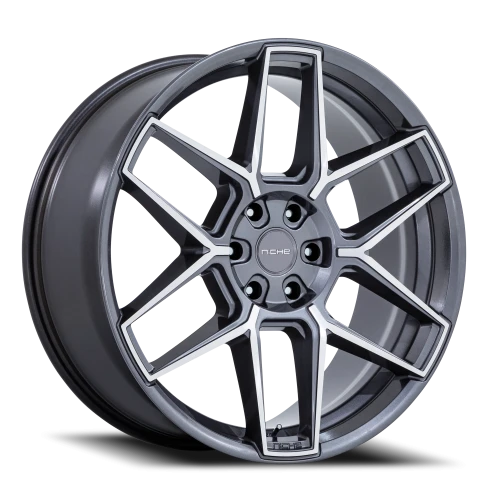 Niche Rise NC281 20x10.5 +38 5x120mm 72.56mm Anthracite Machined Face