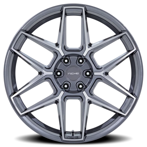 Niche Rise NC281 24x10 +30 6x139.7mm 106.1mm Anthracite Machined Face