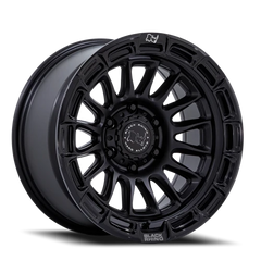 Black Rhino Rival BR025MB 17x9 -12 6x139.7mm 106.1mm Matte Black Gloss Black Lip
