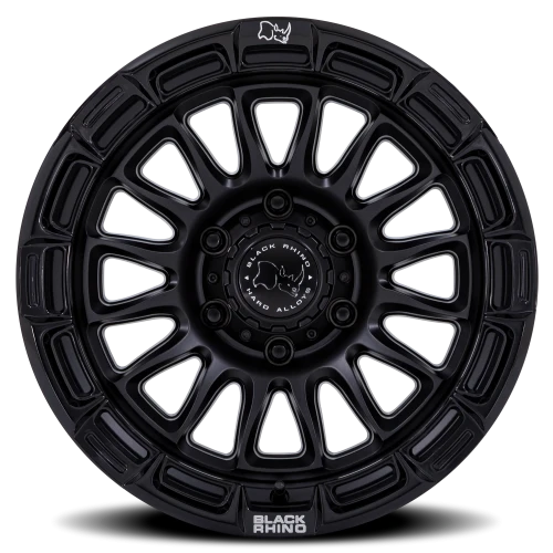 Black Rhino Rival BR025MB 17x9 -12 6x139.7mm 106.1mm Matte Black Gloss Black Lip