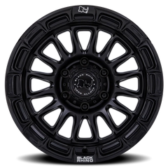 Black Rhino Rival BR025MB 17x9 -12 6x139.7mm 106.1mm Matte Black Gloss Black Lip
