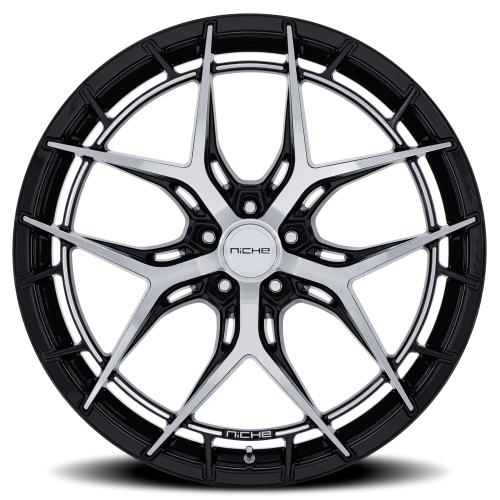 Niche Riviera NC286 BD 20x9.5 +15 5x115mm 72.56mm Gloss Black Machined Face