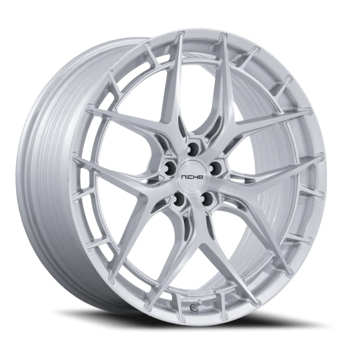 Niche Riviera NC286 SR 22x10.5 +38 5x112mm 72.56mm Gloss Silver Brushed Face