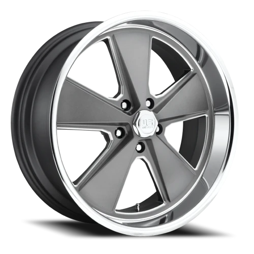US Mags Roadster U120 18x8 +1 5x120.65mm 72.56mm Matte Gunmetal Machined