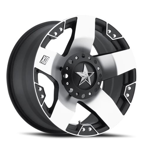 XD Series Rockstar XD775 M 20x8.5 +10 5x127mm 78.1mm Machined Silver Black Windows