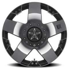 XD Series Rockstar XD775 M 20x8.5 +10 8x170mm 130.81mm Machined Silver Black Windows