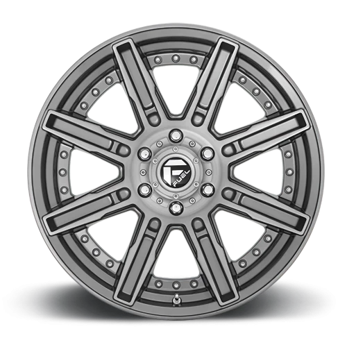 Fuel Rogue Platinum D710 20x10 -18 5x127mm 71.5mm Brushed Gunmetal Tinted Clear